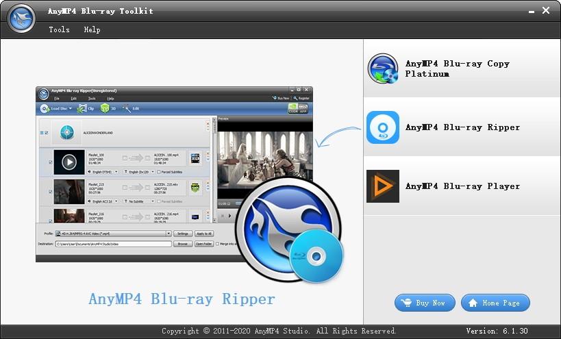 AnyMP4 Blu-ray Toolkit下载,蓝光工具箱,视频转换,视频编辑,视频播放