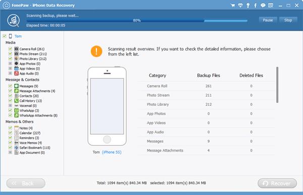 FonePaw iphone data recovery,苹果iphone手机文件恢复